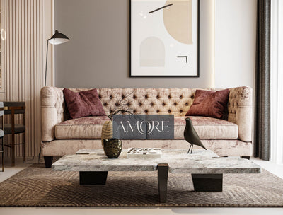 Chesterfield Modern 2 Seater Sofa